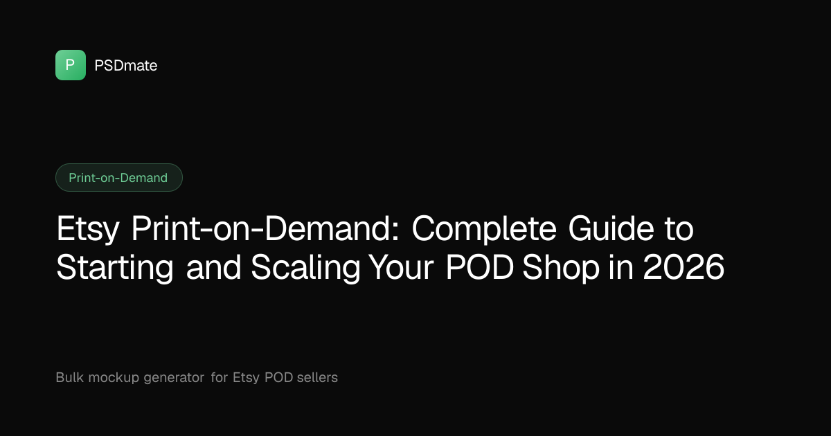 Etsy Print-on-Demand: Complete Guide to Starting and Scaling Your POD Shop in 2026